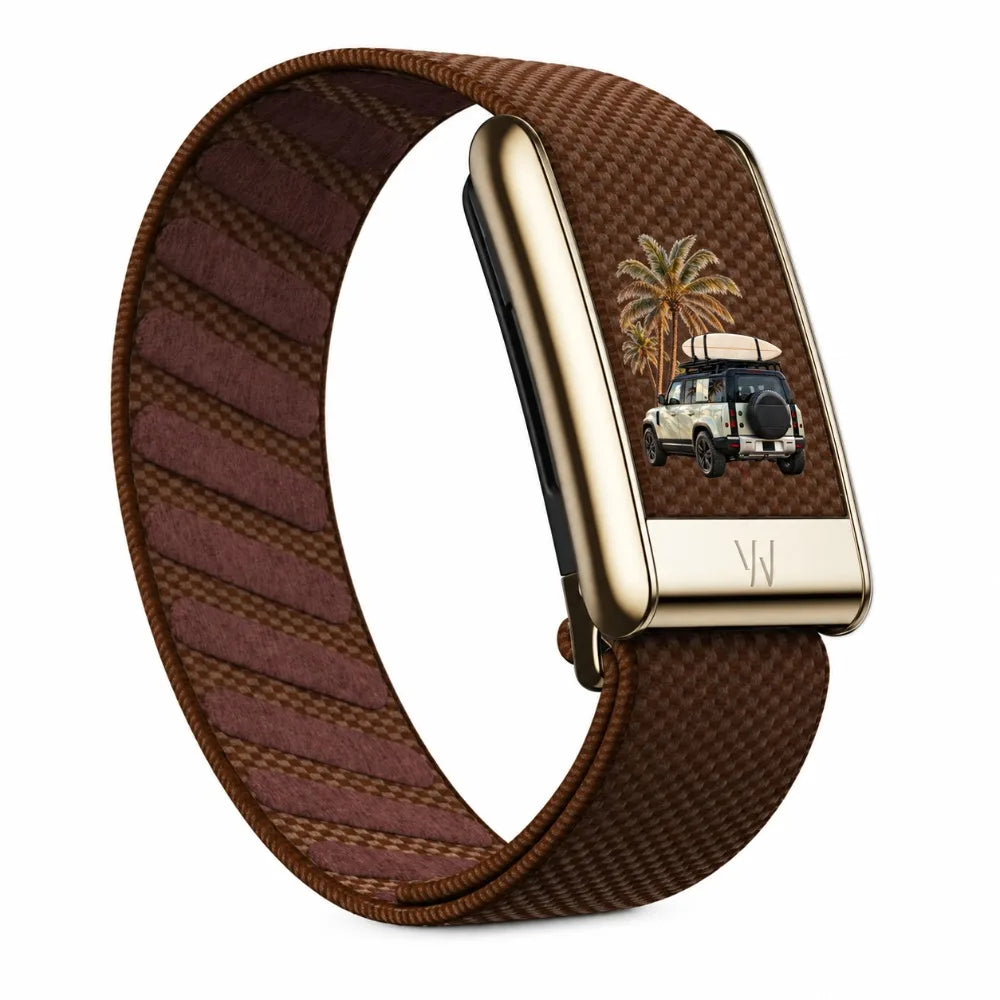 WHOOP 5.0 MG Compatible Jeep Graphic Nylon Sport Band Metal U Frame Buckle Breathable Fitness Replacement Strap